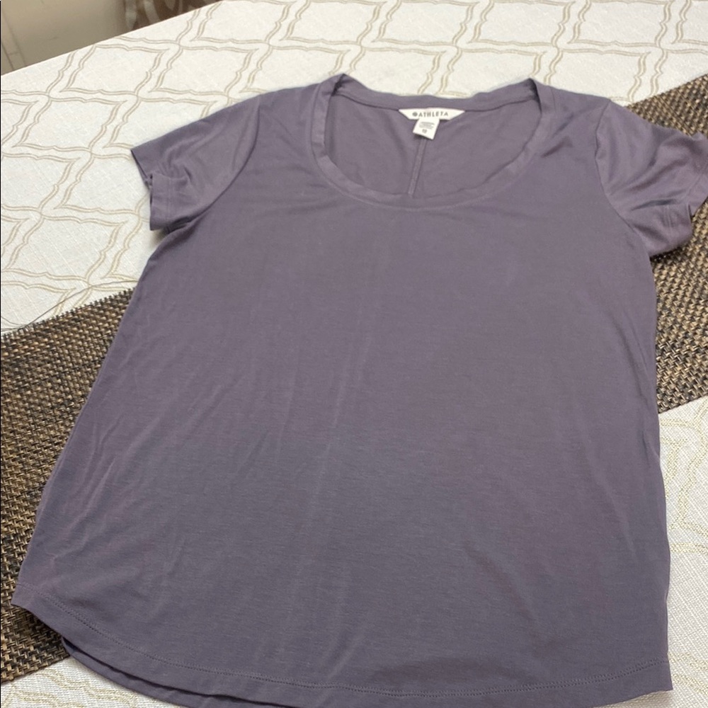 Athleta Purple Short Sleeve Tee